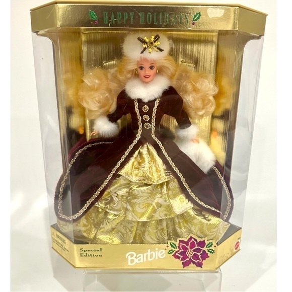 Barbie Vintage 1996 Happy Holidays RARE Barbie Doll by Mattel Collectors Dream - Picture 1 of 7